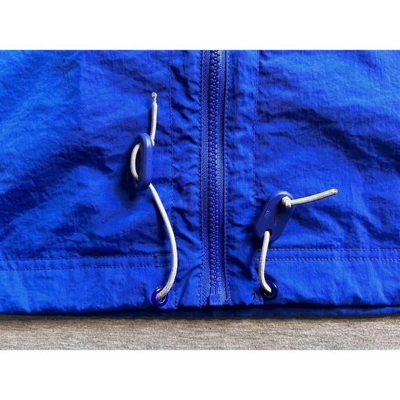 Vintage Nike Big Swoosh Windbreaker Full Zip Pullover Jacket Blue Medium EUC - Picture 9 of 12